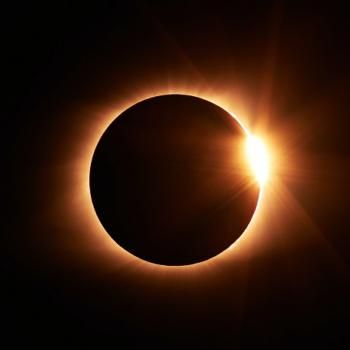 the sun is seen during a solar eclipse