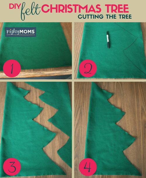 how to make a felt christmas tree for the holiday season with step by step instructions