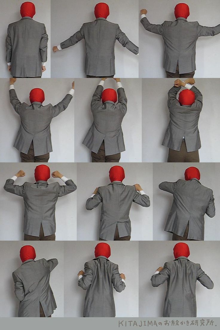 a series of images showing how to make a man's head out of a suit