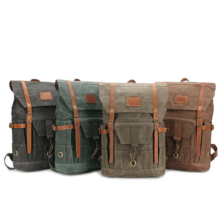 Waterproof Waxed Canvas Backpack for Travel Practical Outdoor Travel Backpack, Waterproof Backpack For Adventure, Rugged Travel Backpack, Casual Outdoor Backpack With Luggage Sleeve, Outdoor Travel Backpack, Casual Standard Backpack For Weekend Trips, Waterproof Adventure Backpack, Brown Waterproof Travel Backpack, Practical Waterproof Backpack For Adventure