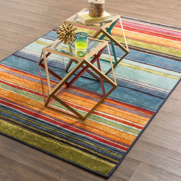 Mohawk Home New Wave Rainbow Multi Area Rug Main Mint Room, Fringe Rugs, 5x8 Area Rugs, Rainbow Rug, 6x9 Rugs, Boho Area Rug, Orange Area Rug, 8x10 Area Rugs, Green Area Rugs