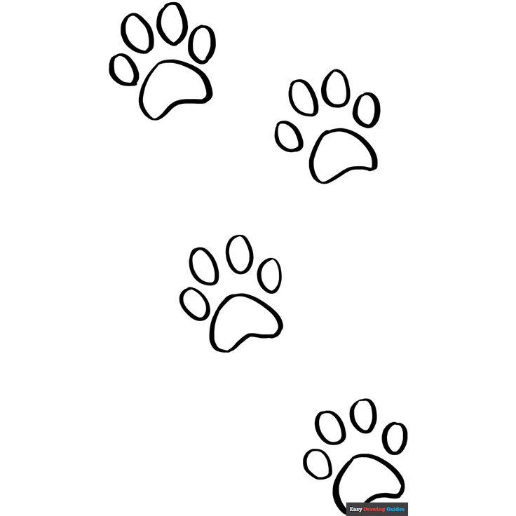 Free Cat Paw Prints Coloring Page for Kids Paw Template, Paw Print Clip Art, Hoodie Art, Easy Drawing Guides, Free Printable Coloring Sheets, Wedding Horseshoes, Drawing Guides, Painted Rocks Kids, Cat Paw Print