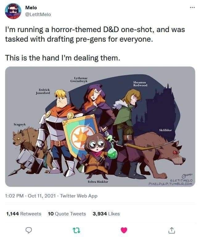 an image of some cartoon characters on the same page, and one is holding a shield