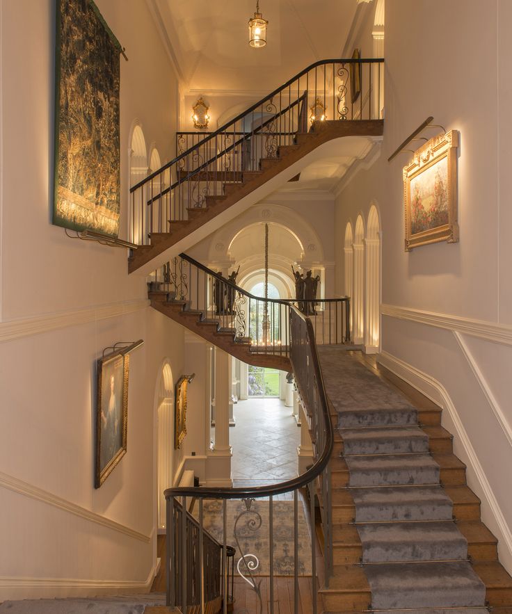 a staircase leading up to the second floor