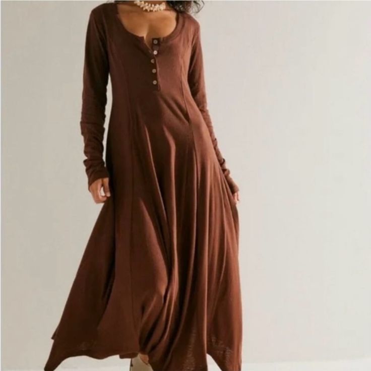 New With Tags Free People Morgan Henley Maxi Dress In Large. I Have This And I Love It. I Have It In 3 Colors. It’s The Perfect Dress. The Photos Of The Pink Dress Are Only To Show Details Of The Dress. Free People Morgan Henley Free People Dress Free People Maxi Dress Free People Henley Free People Henley Top Free People Henley Blouse Free People Henley Shirt Free People Long Sleeve Henley Free People Blouse Free People Top Free People Skirt Free People Shoes Poor Clothes, Ruffle Skirt Pattern, Free People Henley, Maxi Dress Free People, Rustic Dresses, Natural Linen Dress, Black Floral Maxi Dress, Free People Maxi, Free People Long Sleeve