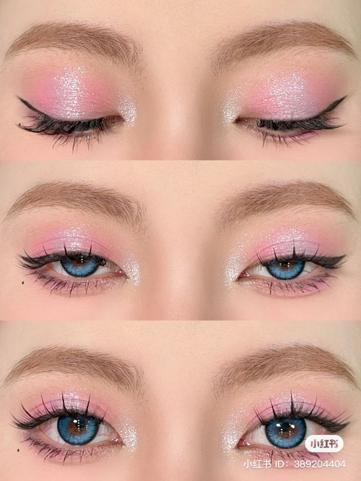 Cute Simple Pink Eyeshadow Looks, Princess Peach Eye Makeup, Princess Peach Makeup Look, Dragon Eyeshadow, Princess Peach Makeup, Ethereal Makeup Goddesses, Peach Eyeshadow Looks, Pink Fairy Makeup, Glitter Eyeshadow Looks