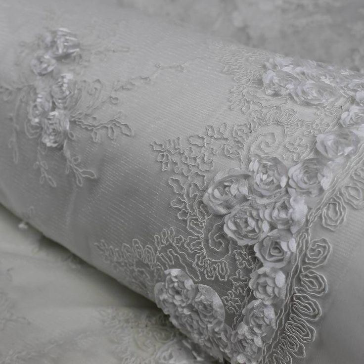 Andrea WHITE 3D Floral Matte Corded Embroidery on Mesh Lace Fabric by the Yard - 10016 Table Top Covers, Robes D'occasion, Bridal Lace Fabric, Occasion Dresses Wedding, Stretch Velvet, Bridal Lace, Fabric Online, Embroidered Lace, Sheer Lace