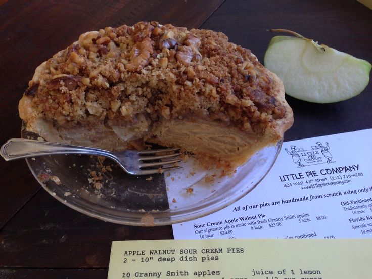 a piece of pie sitting on top of a glass plate