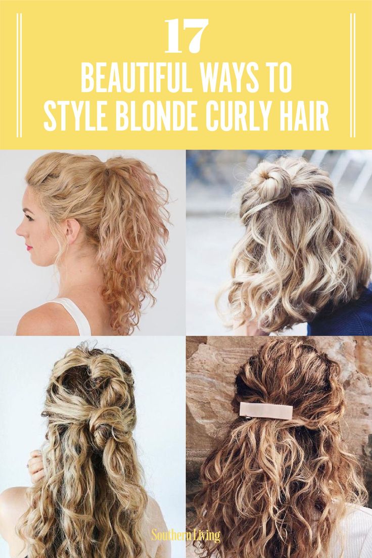 Natural Curly Hairstyles Blonde, What To Do With Curly Hair Hairstyles, Easy Style For Curly Hair, How To Keep Curly Hair Out Of Your Face, Easy Hair Style For Curly Hair, Hair Dos For Curly Hair Natural Curls, Curly Hair Quick Updo, Easy Half Up Hairstyles For Curly Hair, Easy Hairdo Curly Hair