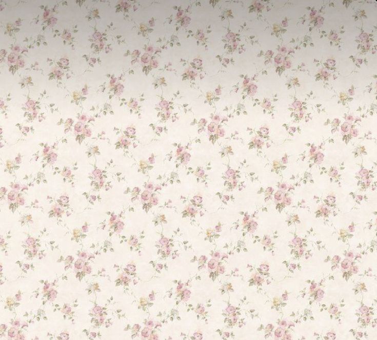 a white wallpaper with pink flowers on it