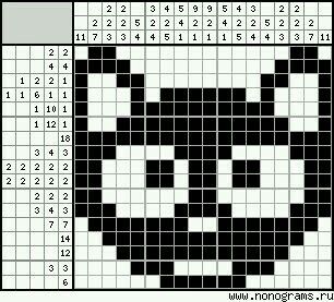 a crossword puzzle with black and white squares