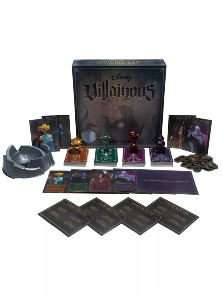 the villainous board game with all its contents