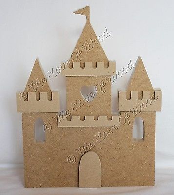 a cardboard castle made to look like it has a flag on top