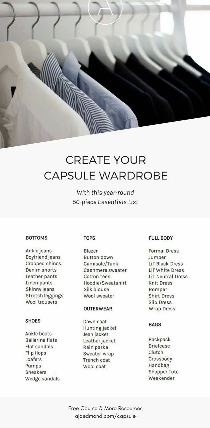 the capsule wardrobe is open and ready to be used