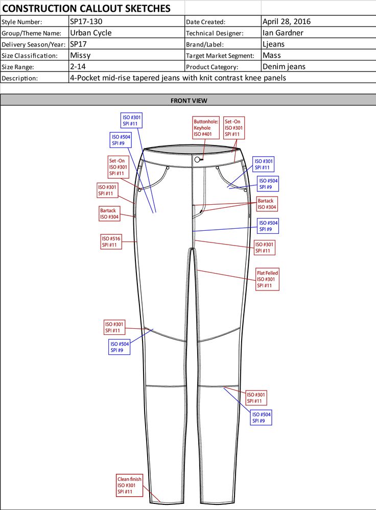 the technical drawing shows how to draw pants with measurements and instructions for each part of the pant