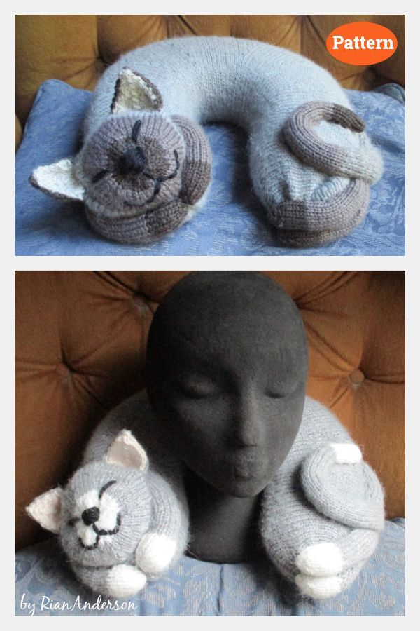 two pictures of the same stuffed animal in different positions, one is grey and the other is white