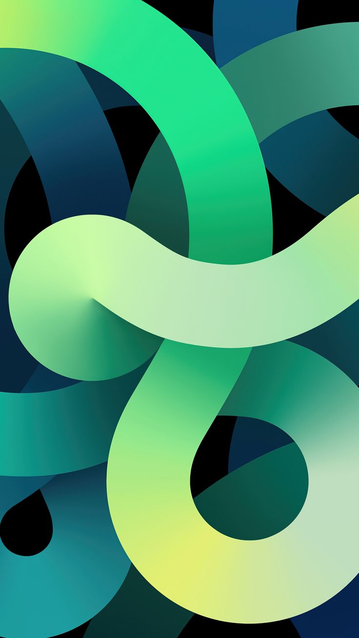 an abstract background consisting of overlapping lines and shapes in shades of blue, green, yellow and black