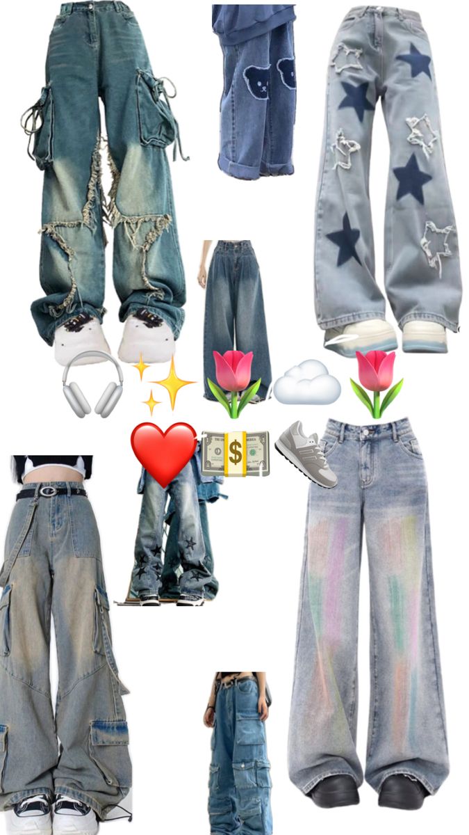 Y2k Outfits Pants, Acubi Jeans, Y2k Modern, Street Style Outfits Casual, Trendy Outfit Ideas, Fashion Fails, Baggy Clothes, Trendy Outfits For Teens, Fall Outfit Ideas