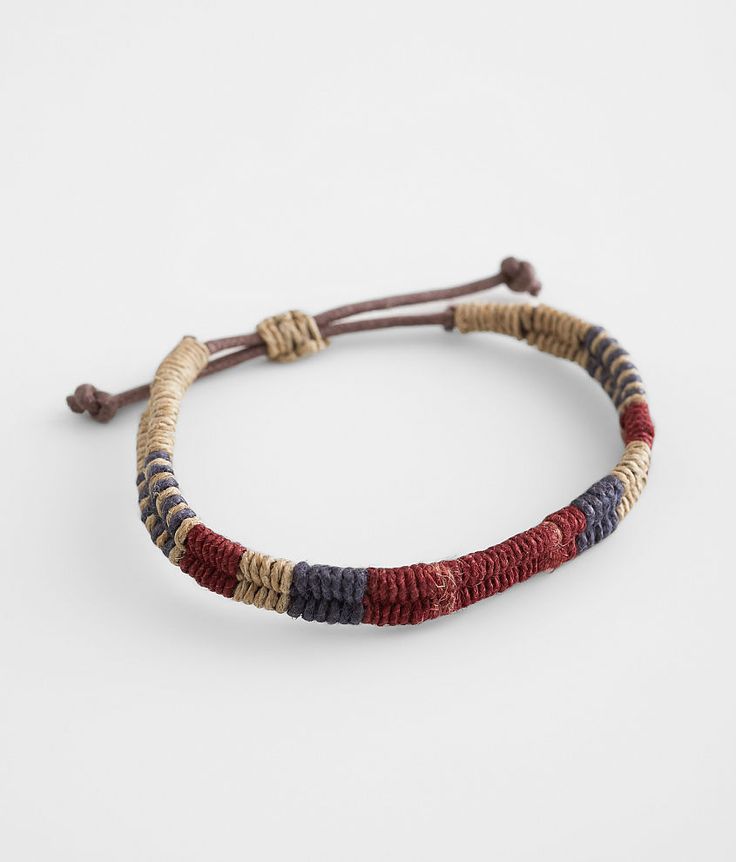 "BKE Jute Slider Bracelet - Red/Grey/Brown , Men's Tan Multi thread bracelet Measures up to 4" diameter. Apparel & Accessories" Mens Thread Bracelet, Jute Bracelet Diy, Unique Mens Bracelet, Rope Bracelet Men, Cool Friendship Bracelets, Man Bracelet, Thread Bracelet, Grunge Jewelry, Fabric Bracelets