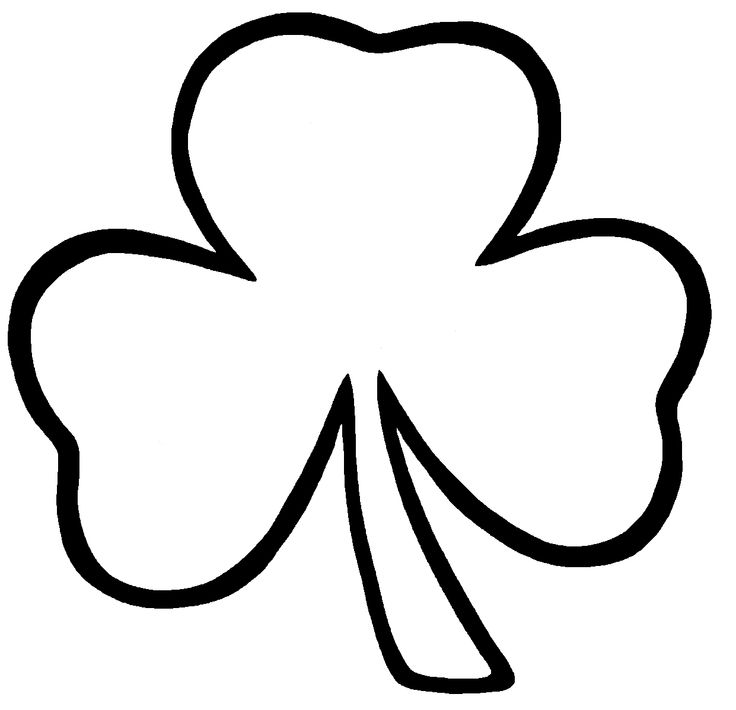 a four leaf clover with the shape of a shamrock on it's back side