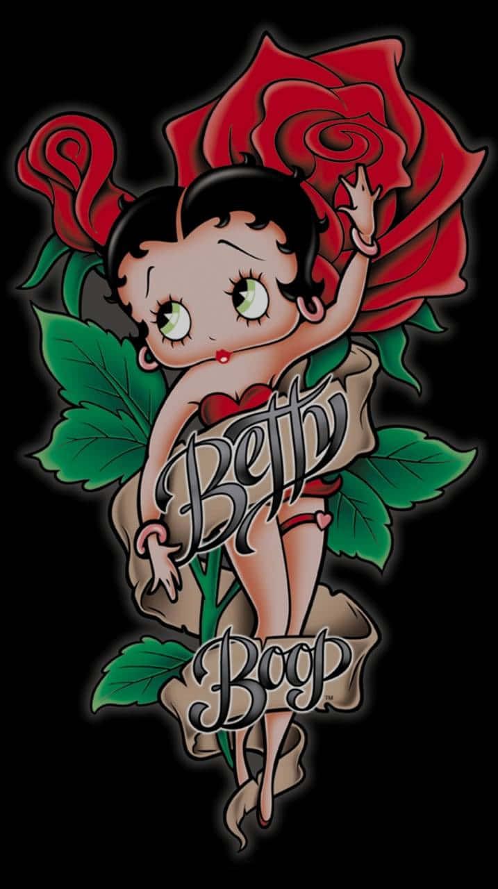 Download "The King of Cartoons - Betty Boop!" | Wallpapers.com Betty Boop Cross Stitch, Up Girl, Cartoon Character, Betty Boop, Pdf Pattern, Pin Up, Cross Stitch, Wallpapers, Screen