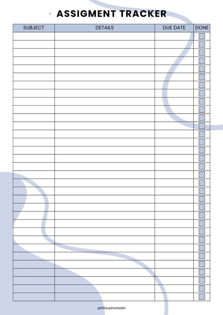 assignment tracker (blue ver) goalplanner #goodnotesplannerfree #notiontemplateideasforstudents #goodnotestutorial🔴 Adulting Aesthetic, Assignments Tracker, School Homework Planner, Schedule Study, Bullet Journal Layout Templates, Productivity Organization, Student Essentials, Class Planner, Planner Template Printable