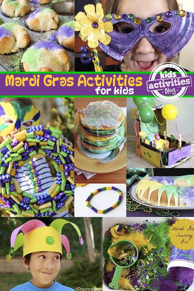 mardi gras activities for kids to do at home or on the go with them