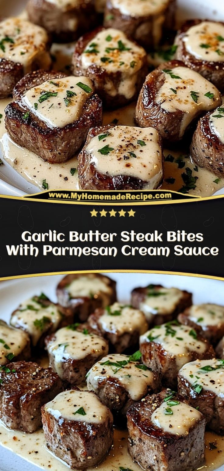 Juicy, tender, and flavorful, these Garlic Butter Steak Bites are served with a rich, creamy Parmesan sauce for a restaurant-quality dinner at home. Ingredients: 1 lb steak, cubed 3 tbsp butter 1 cup heavy cream 1/2 cup grated Parmesan A savory, satisfying dish that’s perfect for a quick but indulgent meal Parmesan Cube Steak, Carnivore Cube Steak Recipes, Steak Dinners With Sides, Tender Cube Steak Recipes, Cube Steaks Recipes, Steak Cream Sauce, Cubed Steak Recipes, Parmesan Crusted Steak, Garlic Steak Bites