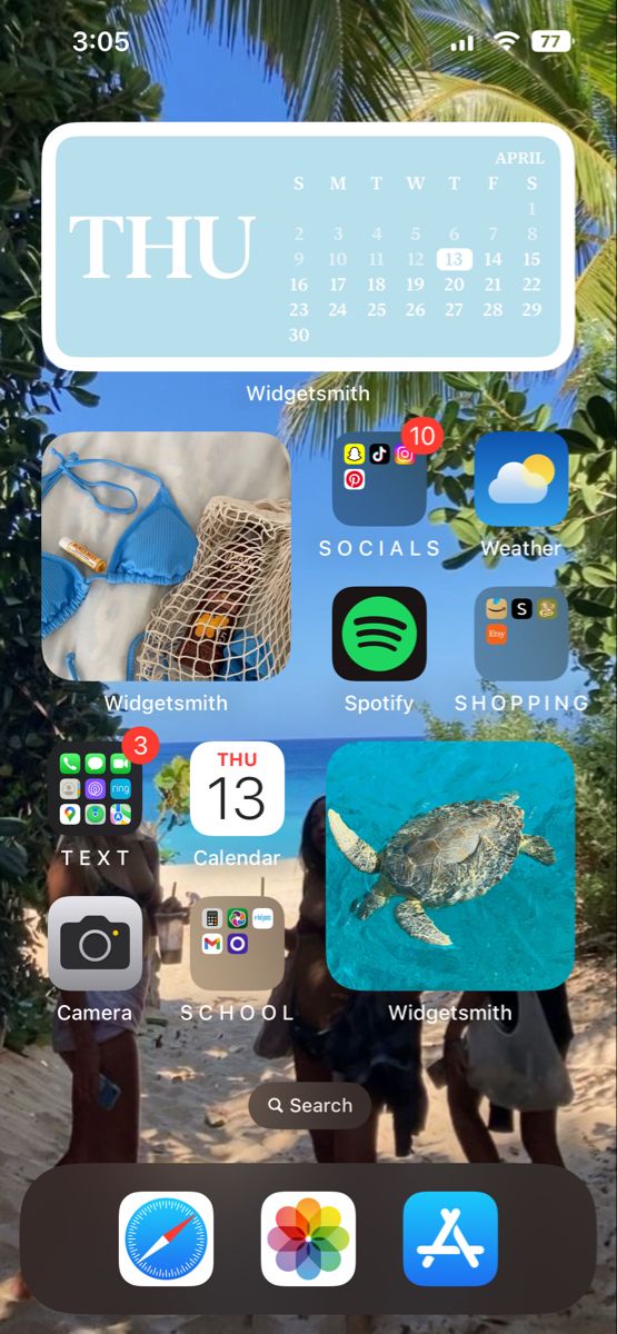 an iphone screen with several icons on it