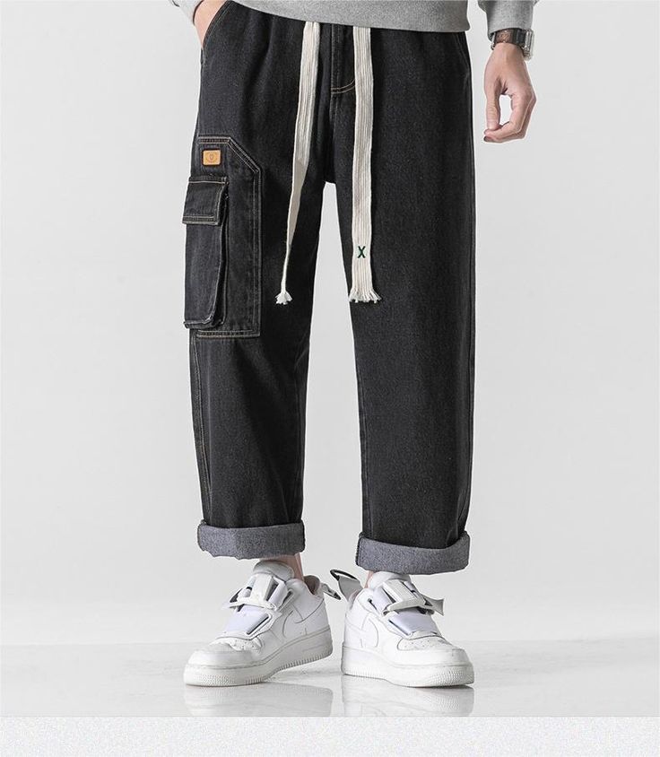 Introducing the 2023 Spring-Summer Collection's trendiest modern statement ââ‚?the Baggy Cargo Stonewashed Denim Pants! Showcasing a unique blend of modern fashion and nostalgic grunge. these mid-rise pants are sure to elevate any outfit. Crafted with premium quality denim. they promise durability and style. making them your next wardrobe staple.Distinctive Features: Grunge Elegance: Tap into the iconic '90s gritty movement with these effortlessly cool pants. Stonewashed Finish: Expertly crafted Baggy Washed Black Jeans With Cargo Pockets, Baggy Cargo Style Washed Black Jeans, Relaxed Fit Denim Cargo Pants In Washed Black, Casual Washed Black Jeans With Pockets, Washed Black Denim Cargo Pants, Casual Washed Black Jeans, Hip Hop Jeans With Pockets For Summer, Summer Hip Hop Jeans With Pockets, Baggy Washed Black Cargo Jeans Urban Style