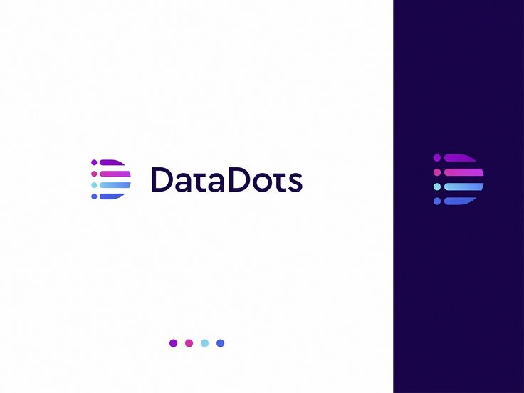 the logo for datadots is shown in two different colors and font, with one letter