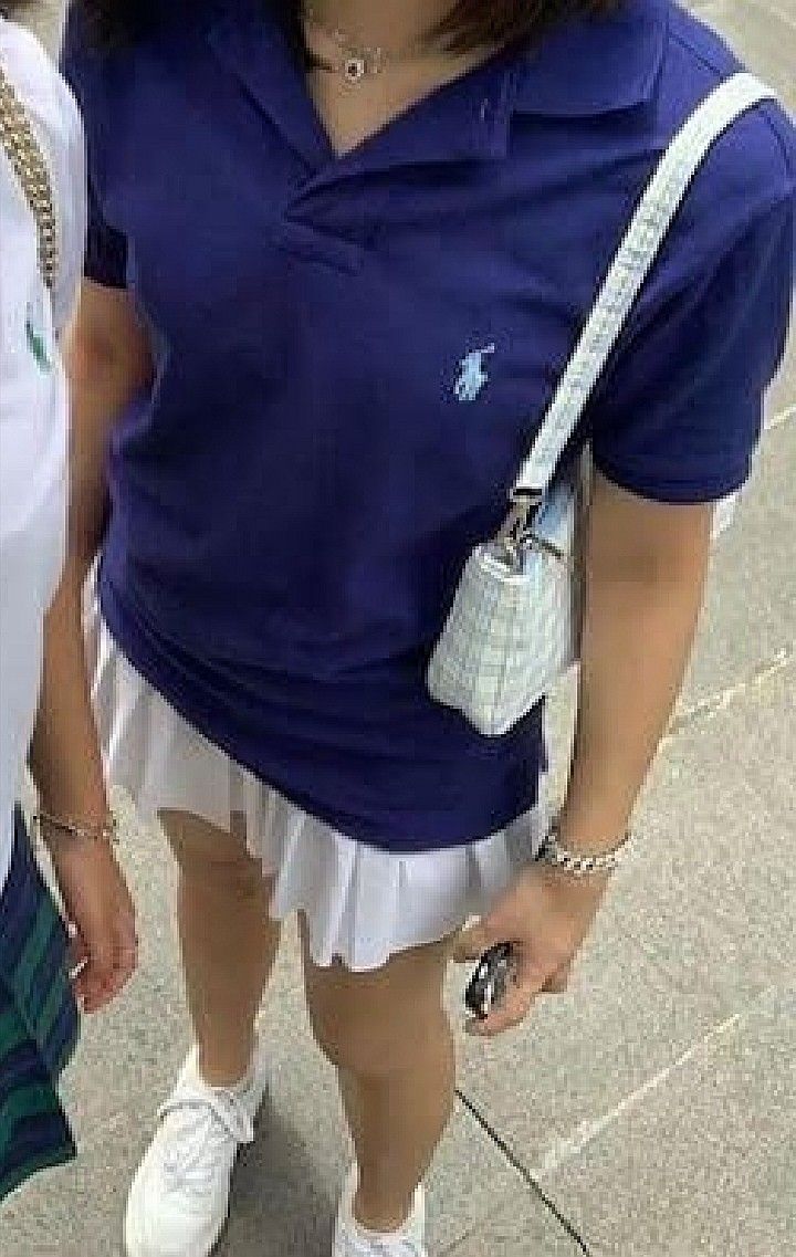 Preppy ralph lauren mini skirt pleated blue aesthetic outfit Ralph Lauren Girls Outfits Aesthetic, Polo Shirt Aesthetic Outfit, Everything Blue Aesthetic, Ralph Lauren Golf Outfit, Tommy Hilfiger Outfits Aesthetic, Polo Shirt And Skirt Outfit, Polo Women Aesthetic, Ralph Lauren Tennis Outfit, Ralph Lauren Skirt Outfit