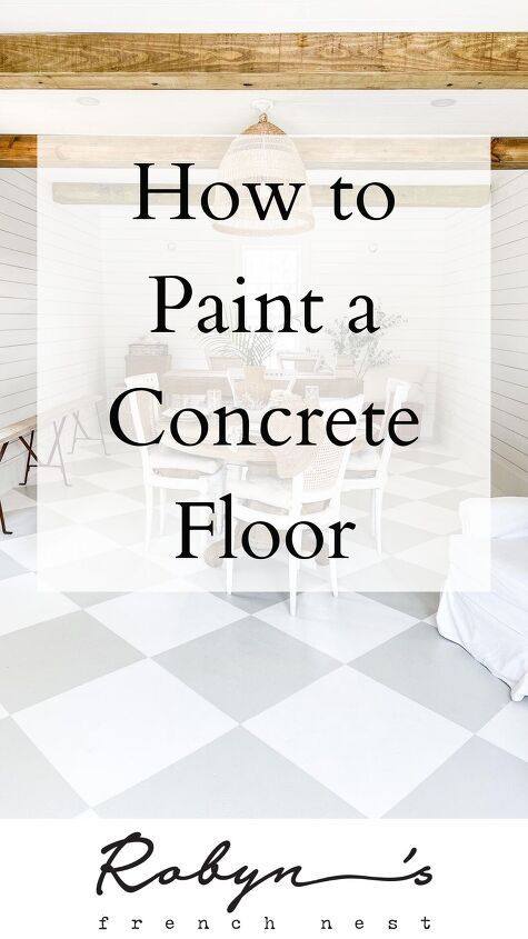 how to paint a concrete floor with the words how to paint a concrete floor in black and white