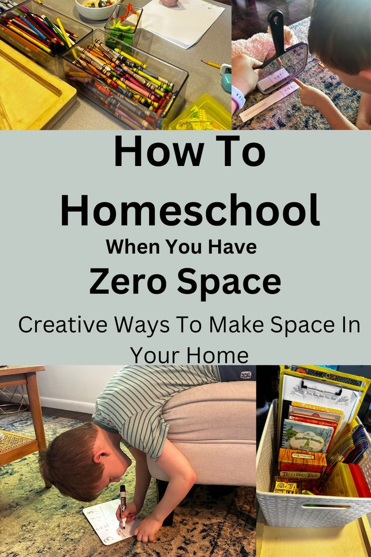 how to homeschool in a small space, homeschool organization for small spaces, homeschool setup for small spaces, small homeschool space ideas, small space homeschool room, preschool, kitchen ideas for homeschooling, storage ideas for homeschooling in a small space, tips for homeschooling in a small space, homeschool storage hacks, organization for homeschooling, homeschool organization Homeschool Living Room Ideas, Creating A Homeschool Space, Setting Up Homeschool Space, Homeschool Living Room, Living Room Homeschool Space, Homeschooling In A Small Space, School Room Homeschool Small Spaces, How To Set Up Homeschool Area, Small Homeschool Space Ideas