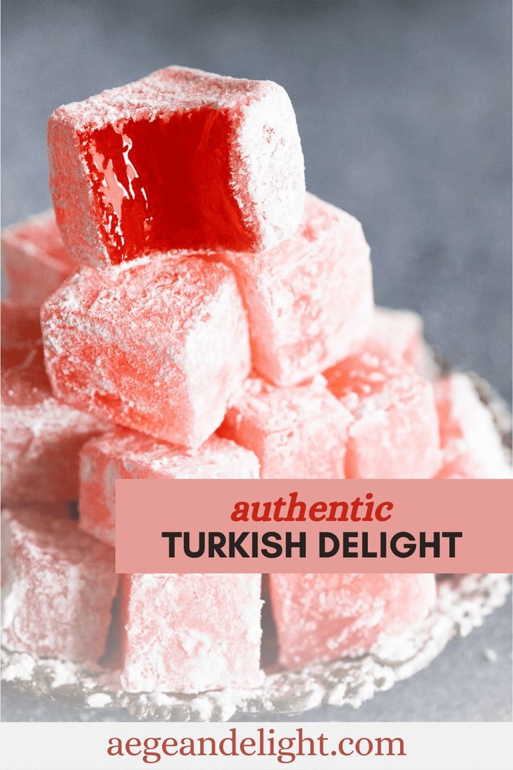 With the help of food science, this authentic Turkish delight recipe from Narnia is as close to foolproof as a confectionery recipe can get. Perfectly chewy and sweet, “lokum” is traditionally vegan & gluten-free. Read on to find out its fascinating history, as well as all the key tips and troubleshooting suggestions for Turkish delight. Rose Flavored, Sugar Cubes, Sweet Snacks Recipes, Turkish Delight, Easy Baking Recipes, Fruit Desserts, Interesting Food Recipes, Candy Recipes, Easy Baking