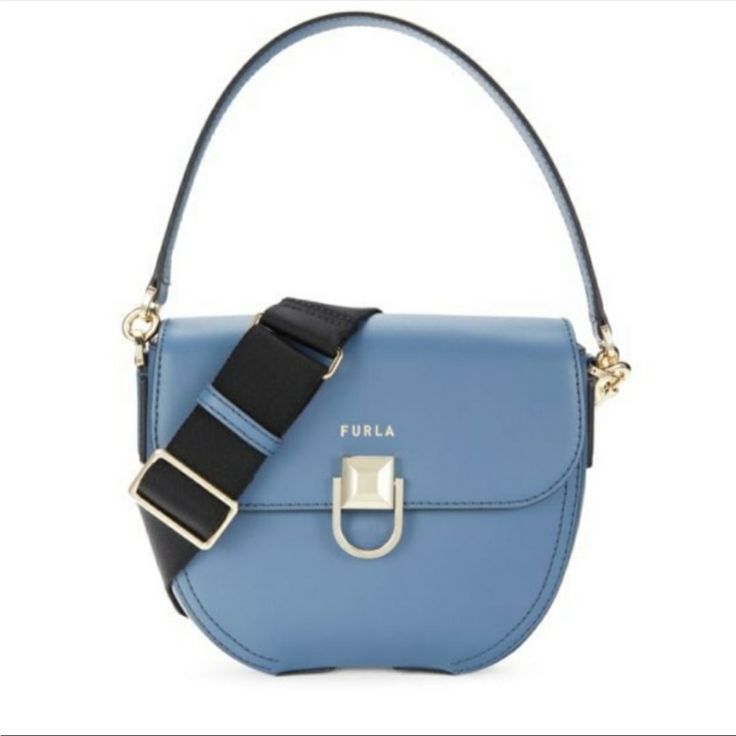 Brand New! Tags Still On! Questions? Leave A Comment Below! Blue Top Handle Flap Bag With Adjustable Strap, Blue Leather Flap Bag With Gold-tone Hardware, Blue Crossbody Saddle Bag For Daily Use, Blue Crossbody Flap Bag With Detachable Strap, Evening Blue Flap Bag With Detachable Strap, Evening Blue Flap Bag With Adjustable Strap, Blue Crossbody Saddle Bag With Detachable Strap, Blue Luxury Leather Saddle Bag, Blue Crossbody Flap Bag With Gold-tone Hardware