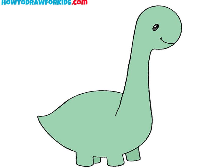 a drawing of a green dinosaur with the words how to draw dinosaurs on it's back