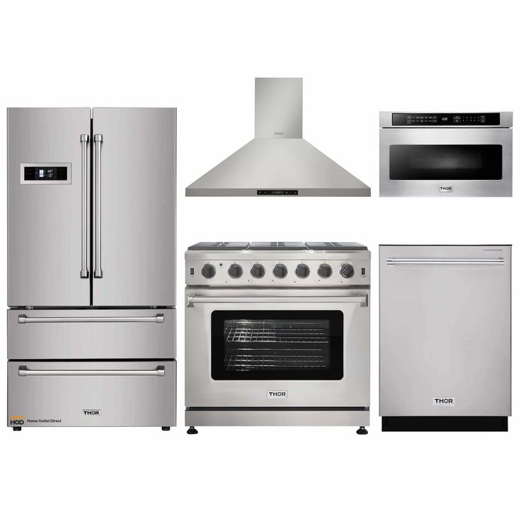 the kitchen appliances are all stainless steel and include an oven, range, refrigerator, dishwasher