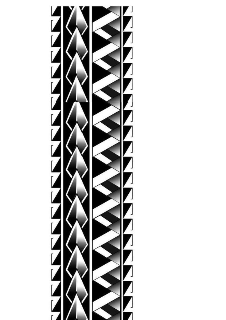 a tall black and white tower with lots of arrows