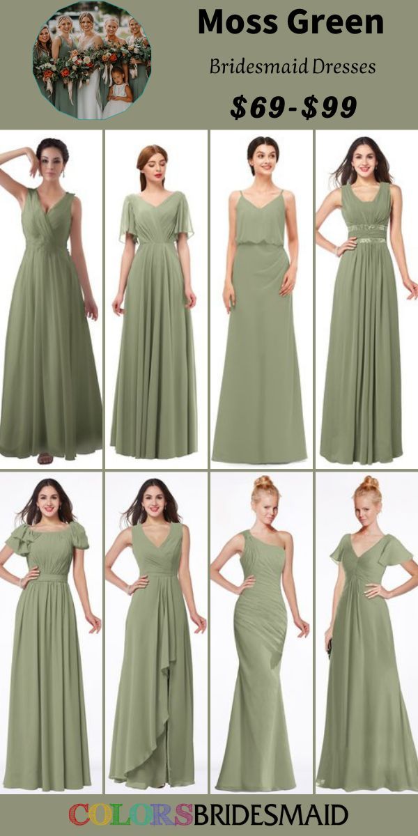 the bridesmaid dresses are available in different colors and styles, but not all have sleeves