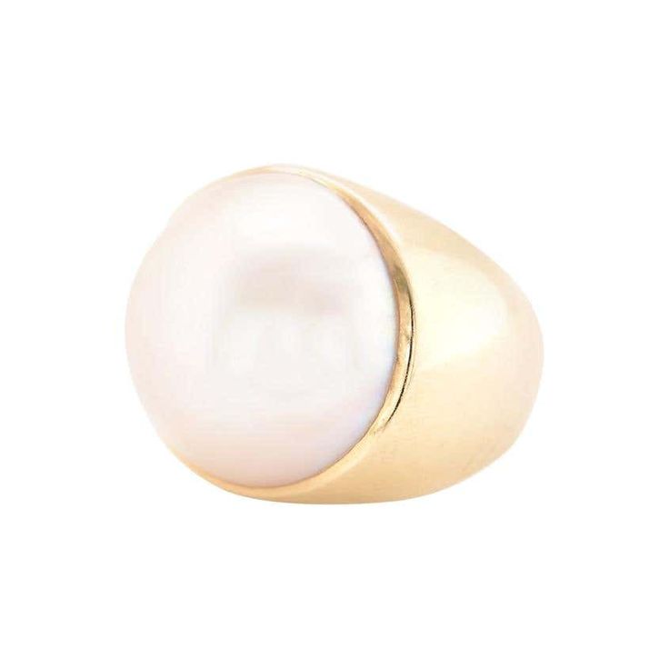 14 Karat Yellow Gold Mabe Pearl Ring For Sale at 1stDibs | mabe pearl rings yellow gold, mobe pearl ring, mabe pearl ring 14k gold Oval Pearl Ring In Yellow Gold, Oval Yellow Gold Pearl Ring, 14k Gold Pearl Ring With High Luster, 14k Yellow Gold High Luster Pearl Ring, Oval Pearl Ring In Yellow Gold With High Luster, Oval Yellow Gold Pearl Ring With High Luster, Heirloom Pearl Ring In Yellow Gold With High Luster, Yellow Gold Oval Pearl Ring With Polished Finish, Formal 14k Gold Pearl Ring With High Luster