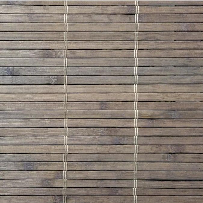 a wooden slatted wall with vertical blinds on it's sides and bottom