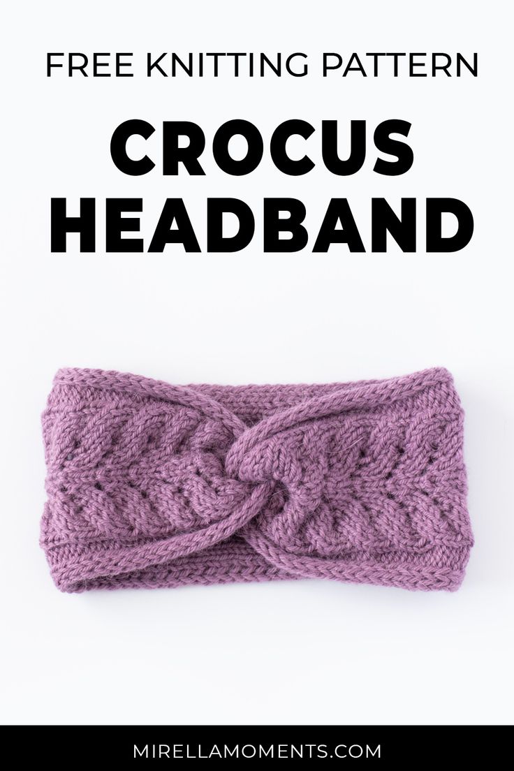 the crochet headband is shown with text overlay that reads free knitting pattern