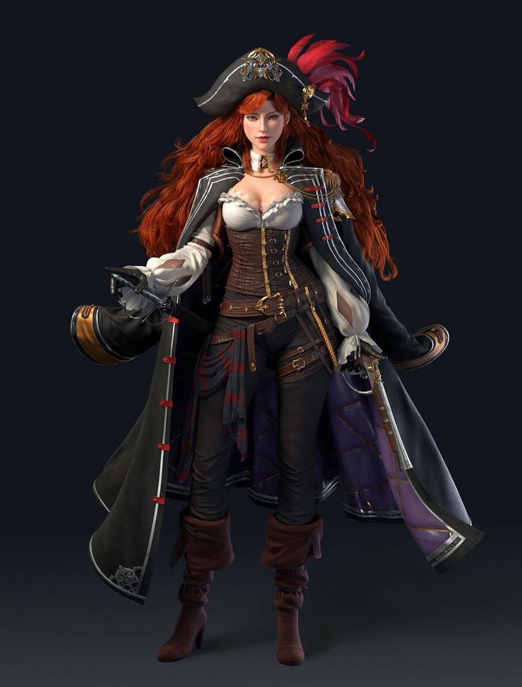 Female Pirate, Pirate Cosplay, Pirate Queen, Pirate Outfit, Pirate Art, Miss Fortune, Pirate Woman, Female Character Design, Fantasy Clothing