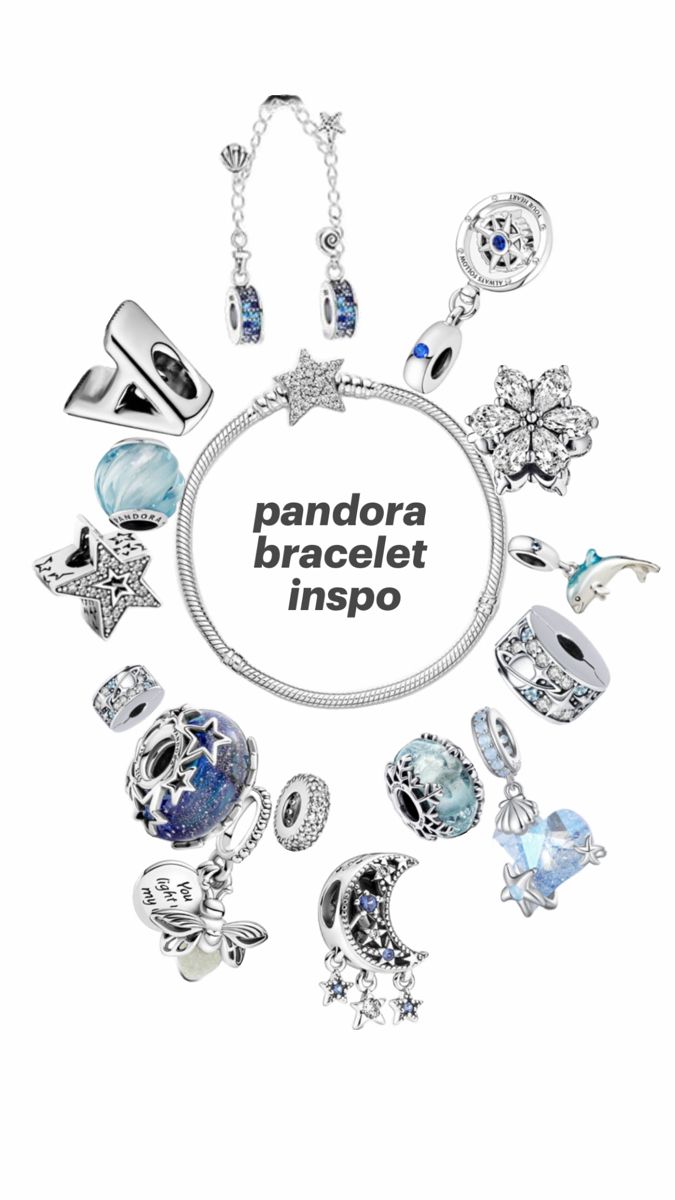 Blue theme, Star Girl, Clean Girl, Ocean, Pandora Bracelet Pandora Bracelet Charms Ideas, Pandora Star, Pandora Bracelet Designs, Pandora Blue, Bracelet Inspo, Blue Theme, Wardrobe Accessories, Pandora Bracelet Charms, Expensive Jewelry