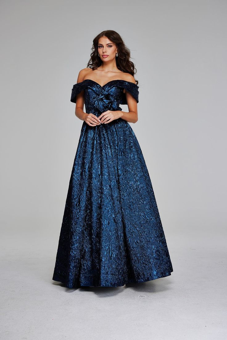 Jovani 40288 Fall 2024 evening collection dress. Moth Repellent, Plastic Dress, Dress Cover, Fall 2024, Dress Collection, Bead Work, Types Of Sleeves, Navy, Dresses