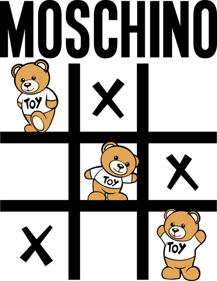 the teddy bear is playing tic - tac - toe with two other bears