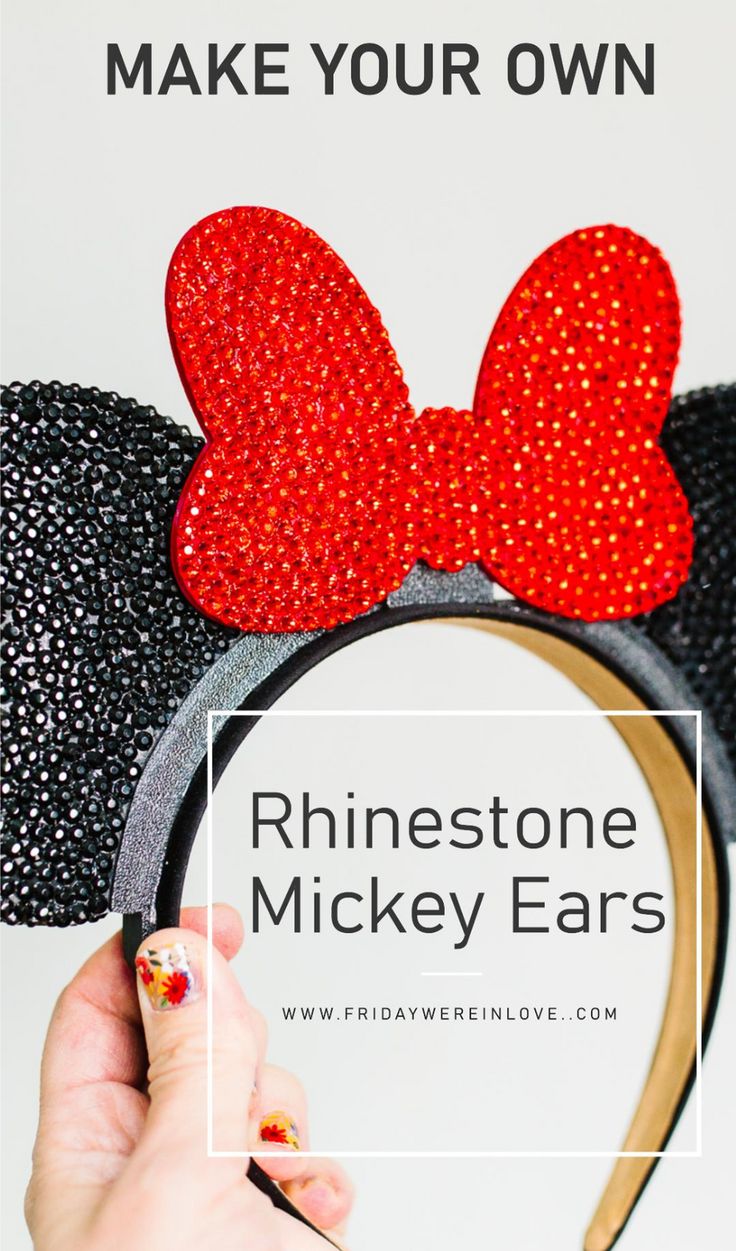 someone is making their own minnie mouse ears