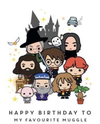 harry potter and his friends are happy birthday to my favorite muggle