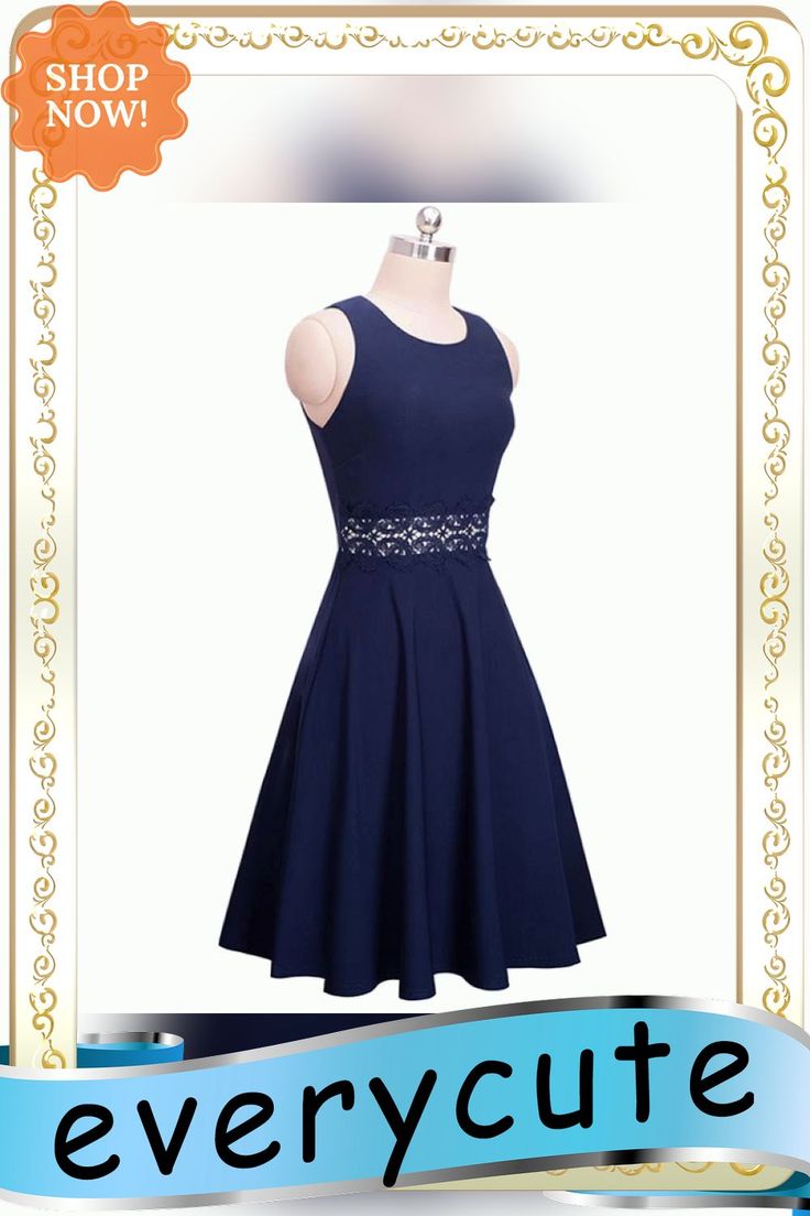 Navy Blue Sleeveless Party Skater Dress Sleeveless Fit And Flare Prom Dress, Royal Blue A-line Summer Dress, Knee-length Sleeveless Dress For Summer Prom, Royal Blue A-line Mini Dress For Party, Royal Blue Stretch Dresses For Party, Stretch Royal Blue Party Dress, Royal Blue Stretch Party Dress, Sleeveless Stretch Prom Dress, Blue A-line Sleeveless Prom Dress